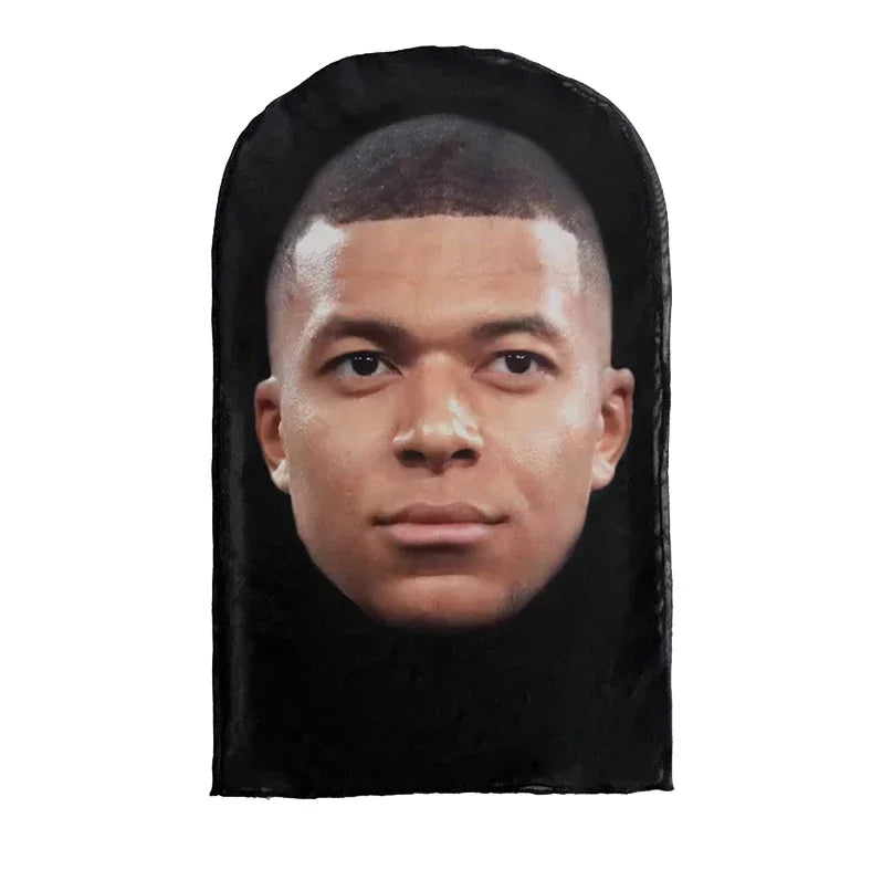 Nova Máscara de Rosto Inteiro Unissex Estilo Kanye/Drake, Impressa em 3D com Malha Elástica – Ideal para Cosplay, Festas e Simulações (Estilo Balaclava)