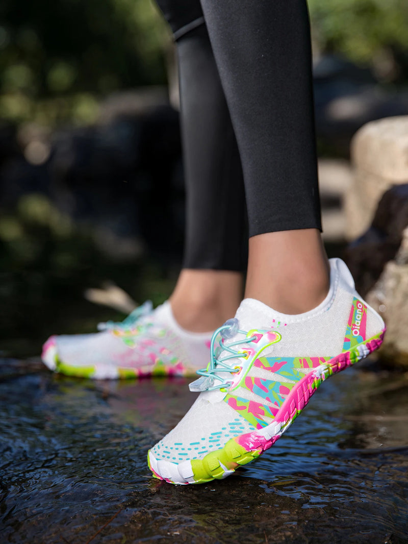 Oiaano Unisex Man Woman Shoes Anti-Non Slip Durable Black Water Barefoot Soft Sole Light Breathable Sport Outdoor Walk Running