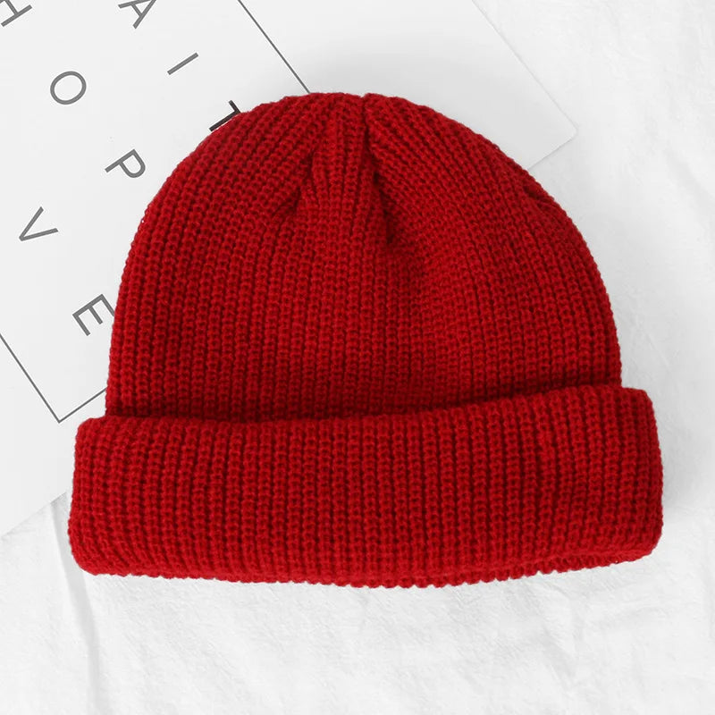 Custom Logo Beanie, Men's Cap Your Embroidered Design Hats for Woman Winter Warm Skull Balaclava DIY Team Logo Elastic Knit Cap