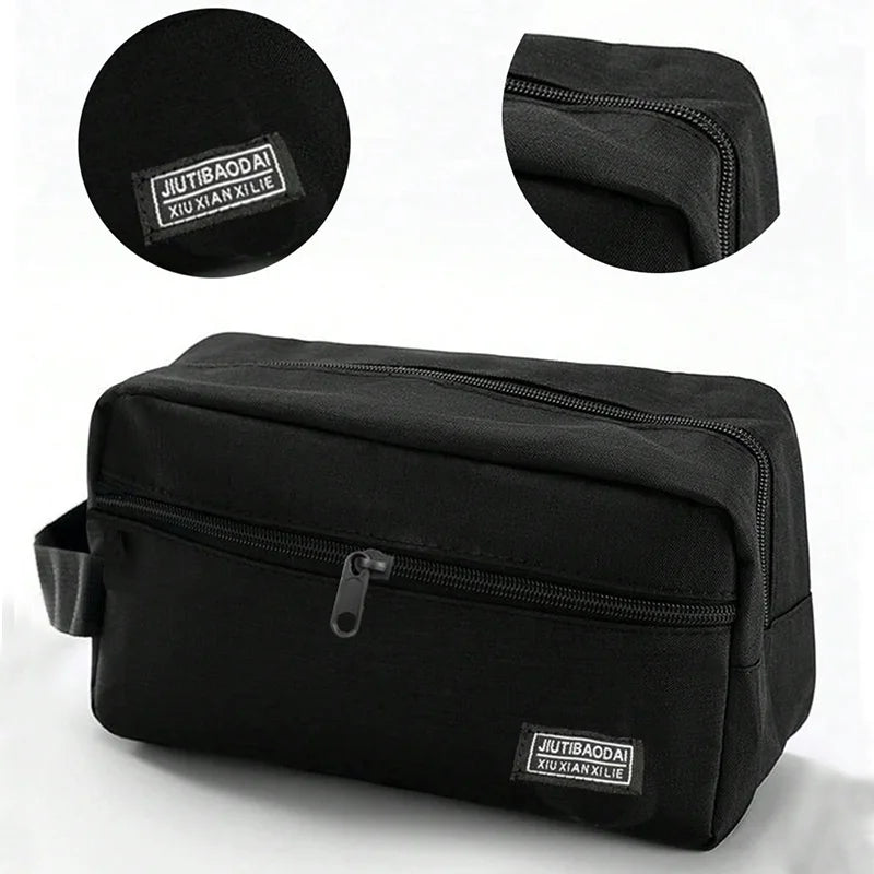 Men's Business Toiletry Bag, Travel Makeup Organizer, Large Capacity Storage Pouch, Durable Fashion Design, Ideal for Daily Use