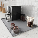 Home Coffee Machine Table Mat Anti-slip Silicone Coffee Mat Tamper Holder Station Cup Drainer Barista Coffee Accessories