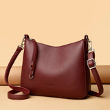 Genuine Brand Women's Soft Leather Shoulder Bags Luxury Designer Crossbody Bags Ladies Casual Tote Bag Messenger Commuting Sac