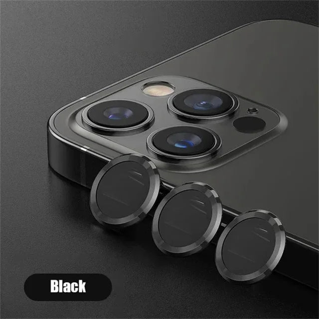 Metal Camera Lens Protector for iPhone, iPhone 11, 12, 13, 14, 15 Pro Max, 15, 14 Plus, 13, 12 Mini, Camera Glass, 2-3pcs 
