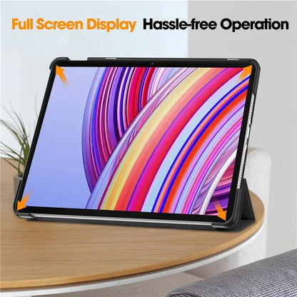 For Xiaomi Redmi Pad Pro 2024 Tri-Folding Flip Stand Case Funda for Red Mi Pad Pro 12.1 Tablet with Auto Sleep Cover