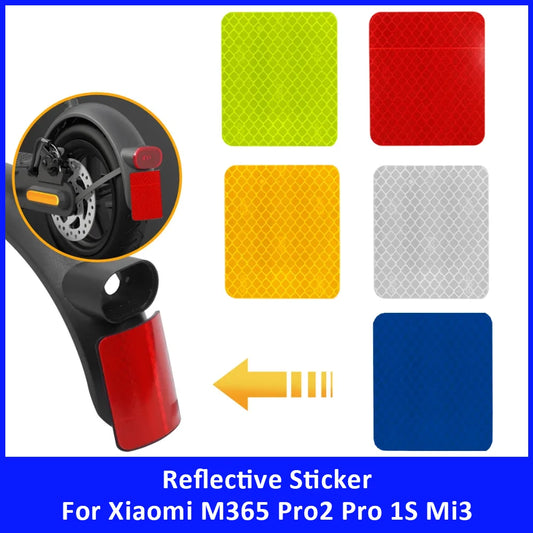 Rear Fender Reflective Sticker for Xiaomi Pro2 Mi3 Rear Mudguard Warning Strip Decorative Sticker Electric Scooter Accessories