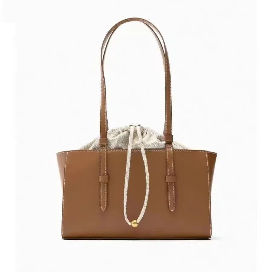 2024 New Fashionable Versatile Large Capacity City Drawstring Handbag Women's Shoulder Bag Crossbody Bag Motorcycle Equipment Ac