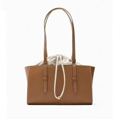 2024 New Fashionable Versatile Large Capacity City Drawstring Handbag Women's Shoulder Bag Crossbody Bag Motorcycle Equipment Ac