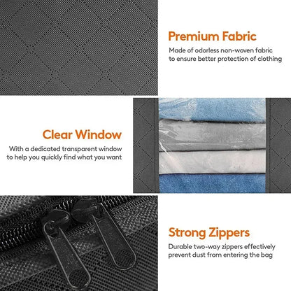 Storage Bag Foldable Large Capacity Clothes  Blanket Storage Bags Storage Containers for Organizing Bedroom Closet Clothing