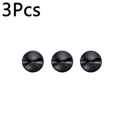 10/1Pcs Self-adhesive Cable Clips Silicone USB Cable Holder Organizer Wire Cord Management Clips for Home Office Desktop Tidy