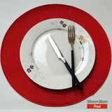 Round Placemats Set, Braided Circle Place Mat, Washable Table Mats for Kitchen Dining Table, Mixed Color Non-Slip Place Mats