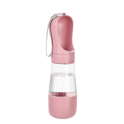 Portable Dog Water Bottle With Food Container Travel 2 in 1 Pet Water Dispenser For Small Large Dogs Cat Labrador Drinking Bowls