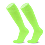 Loogdeel Football Sports Socks Long Knee Cotton Solid Color Kids Legging Stockings Soccer Baseball Ankle Adults Children Socks