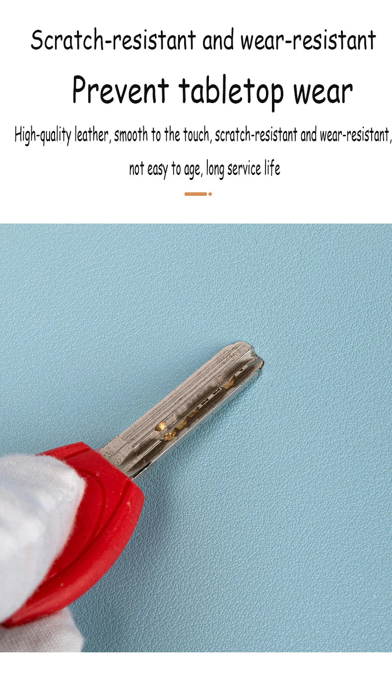 Alfombrilla protectora de escritorio de oficina de gran tamaño de PU, impermeable, para ratón, teclado de escritorio, alfombrilla de ratón para juegos, accesorios para PC