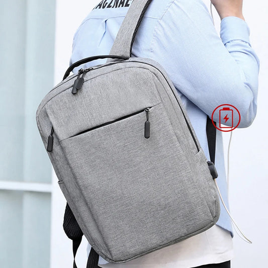 Mochila para portátil de viaje multifuncional de gran capacidad para hombre, mochila escolar para computadora con carga USB, bolsa Oxford impermeable para hombres