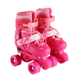Children's New Flashing Double-Row Four-Wheel Shoes Boys and Girls Ice Skates Children's Roller Shoes