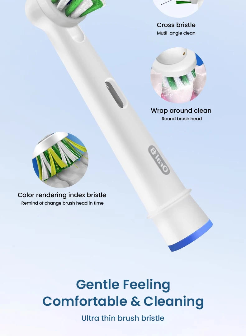 Cepillo de dientes eléctrico Oral B Pro4000 3D Action Clean, 4 modos, sensor de presión visible, dientes más blancos, recargable para adultos.