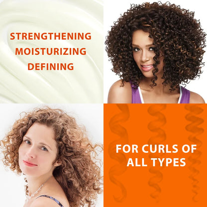 Acondicionador en crema para rizos con aceite de ricino negro GOIPLE Hidratante Suaviza Definir rizos Controla el frizz Peinado Potenciador de rizos