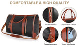 1pc Foldable Women's Travel Convenient Carry-on Clothing Bag Large PU Leather Duffel Bag Women's Business Travel Bag