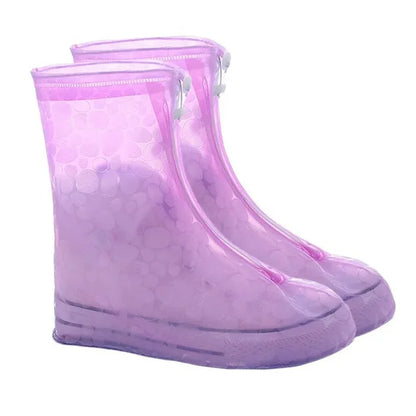 Waterproof Non-slip Rain Boot Cover Thick Shoe Protectors Rainy Boots PVC Adult Kids Waterproof Quality 