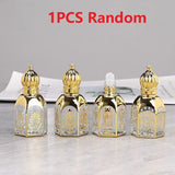 Mini Glass Roll on Bottle Hot Stamped Silver Rollerbal Essential Oil Container Blending Perfume Bottle Empty Essential OilBottle
