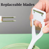 Hand-cranked Manual Fruit Peeler Multifunctional Apple Pear Kitchen Peeler Slicing Tool With Fruit Divider And Spare Blades