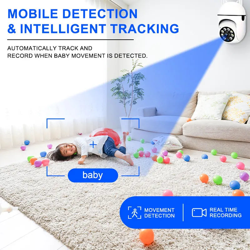 3MP 1080P HD Wireless Security Camera Indoor Outdoor Smart Surveillance Camera with Night Vision Baby Monitor CCTV Camera