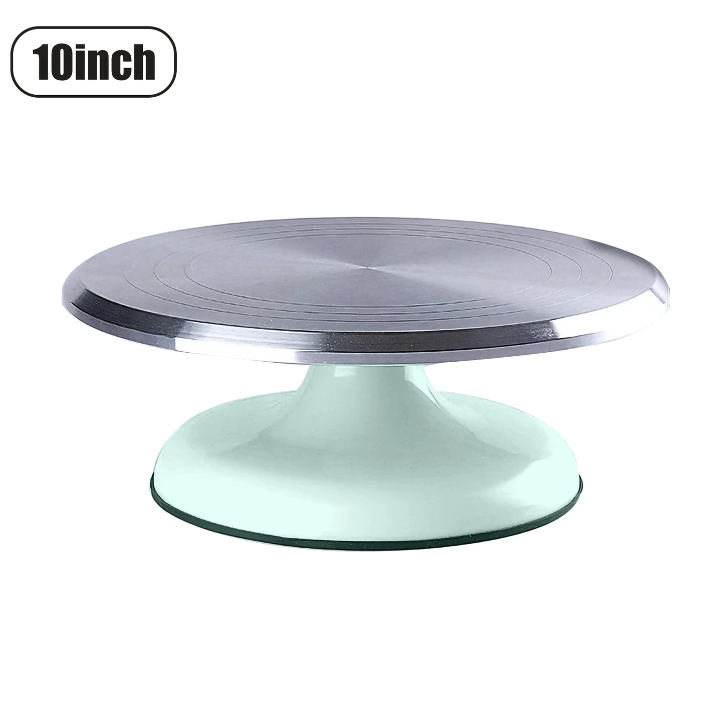 Mesa giratoria de aleación de aluminio para decorar pasteles, herramientas de repostería doméstica, ideal para decorar tú mismo, de 25,4 cm y 30,5 cm. 