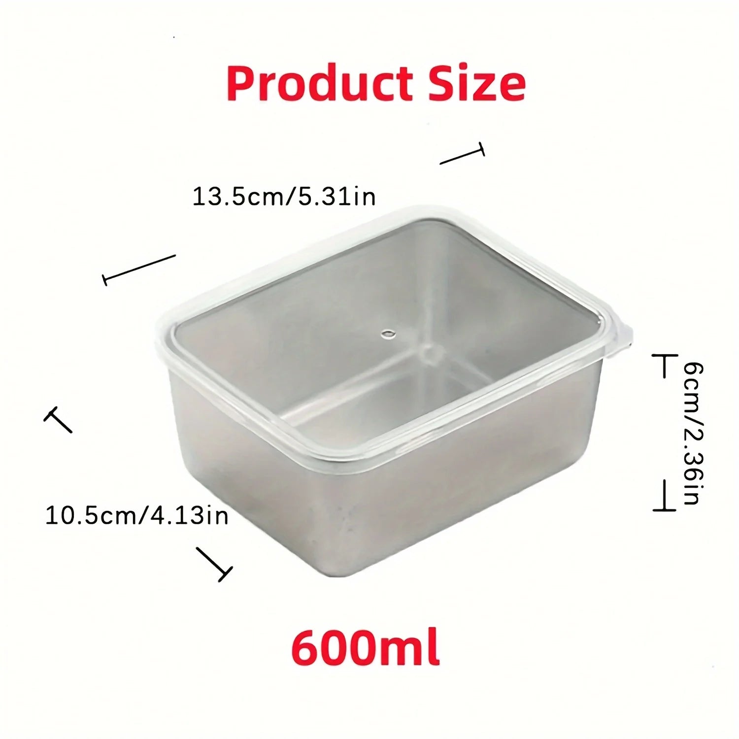 6-Piece Stainless Steel Food Storage Container Set with Lids - Leakproof, Stackable & Reusable for Camping, Picnics, School
