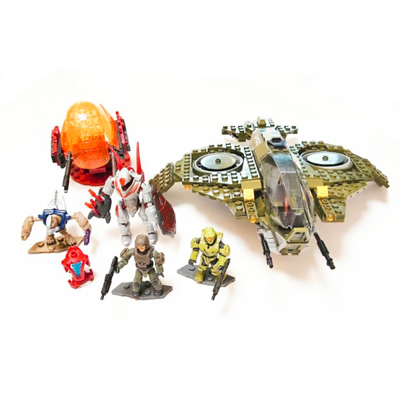 Bloques de construcción técnicos MEGA Construx The Infinity Aura Airship, robots de guerra, modelos de armas, juguetes para niños y adultos, regalo