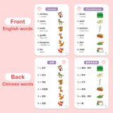 1200 English and Chinese Bilingual Learning Cards for Kids, Toddlers, English Language Beginners, or as a Montessori Gift