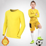 Kids Children Boy Girl Compression Running Long T Shirt Fitness Sport Basketball Football Gym Sportswear Thermal Soccer Clothes