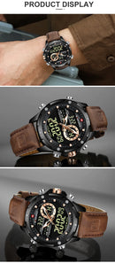 NAVIFORCE Digital Men Military Watch Waterproof Wristwatch LED Quartz Clock Sport Watch Male Big Watches Men Relogios Masculino