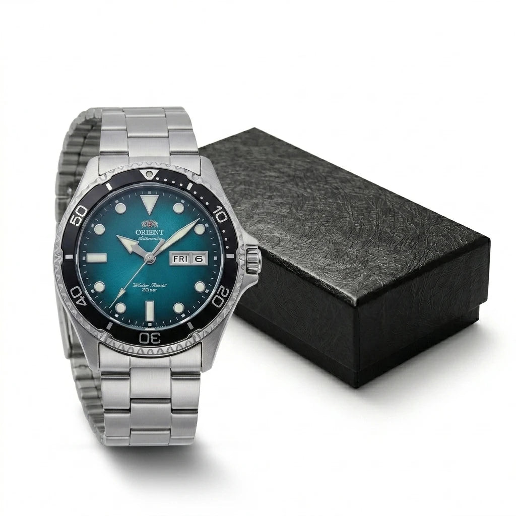 Relogio masculino automatico diver de mergulho em alo inox a prova de agua 200 M