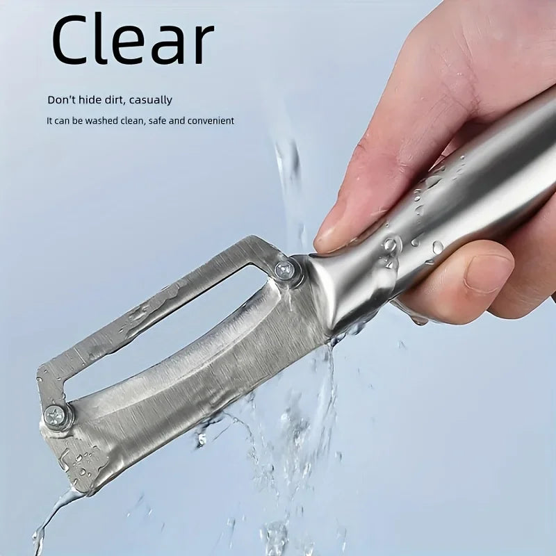 1 cuchillo pelador, potente cuchillo para caña de azúcar, herramienta raspadora de cocina, cuchillo para fruta doméstico, herramienta para raspar y pelar lechuga