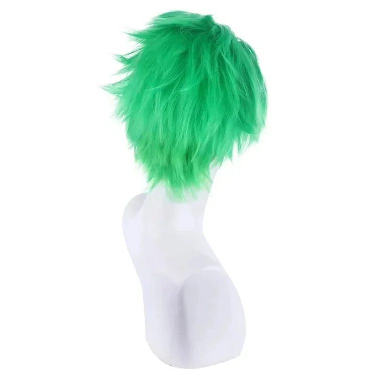 Anime Roronoa Zoro Cosplay Costume Uniform Green Coat Pants Head Scarf Roronoa Zoro Wig Earrings Halloween Carnival Men Clothes