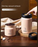 316 Stainless Steel Vacuum Coffee Storage Container Airtight Light-proof Tea Spice Food Storage Jar Kitchen Tool