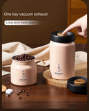 316 Stainless Steel Vacuum Coffee Storage Container Airtight Light-proof Tea Spice Food Storage Jar Kitchen Tool