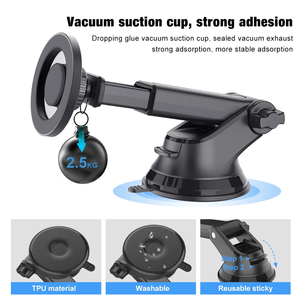 Universal Car Magnetic Phone Holder Mobile Phone Holder for iPhone Samsung Xiaomi Rotatable Magnetic Holder Stabilizes Phone