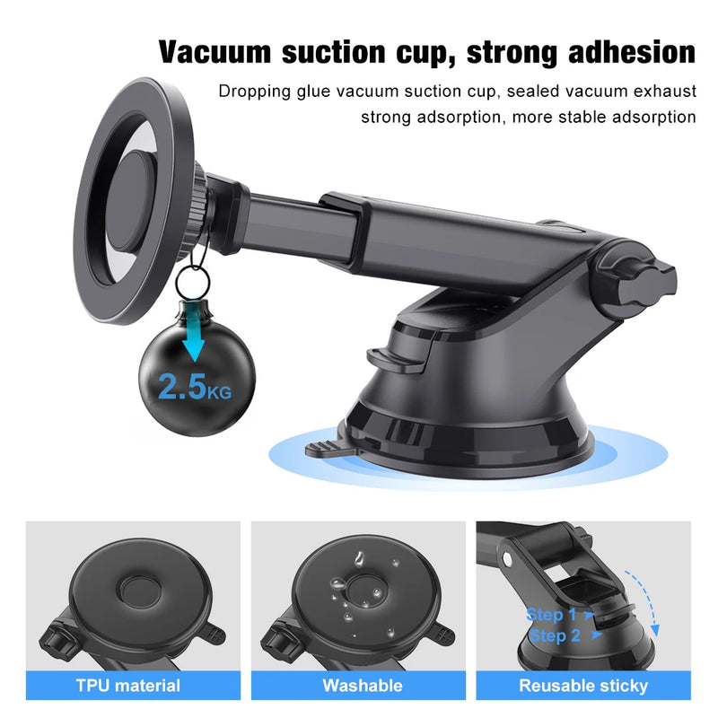 Universal Car Magnetic Phone Holder Mobile Phone Holder for iPhone Samsung Xiaomi Rotatable Magnetic Holder Stabilizes Phone