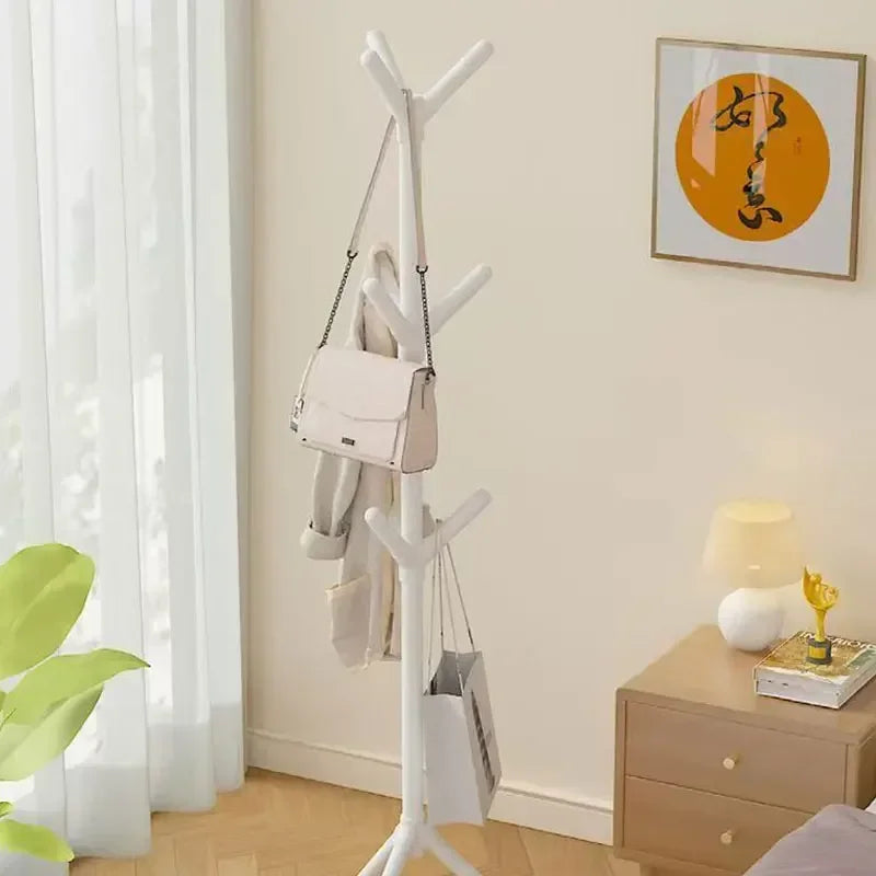 Perchero móvil de pie con múltiples ganchos, con forma de rama de árbol, práctico perchero para el hogar, la sala de estar y el almacenamiento de ropa.