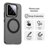 Magnetic Wireless Charging Case For Xiaomi 15 Mi 14 14T Pro Cover Candy Colors Transparent Back Shell Coque