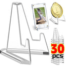 1-30Pcs Clear Acrylic Coin Display Stand Holders Small Easel Rack Trading Card Holder Support For Kpop Idol Card Organizer