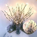 LED Artificial Twig Branch Light Battery Operated 20LED Decorative Lamp for Christmas Party Holiday Indoor Table Vase Decoration