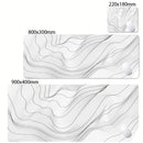 XXL Desk Mat Black And White Strata Liquid Mousepad Large Abstract Mouse Pad Gaming Deskmat With Lockedge Office Non-slip Carpet