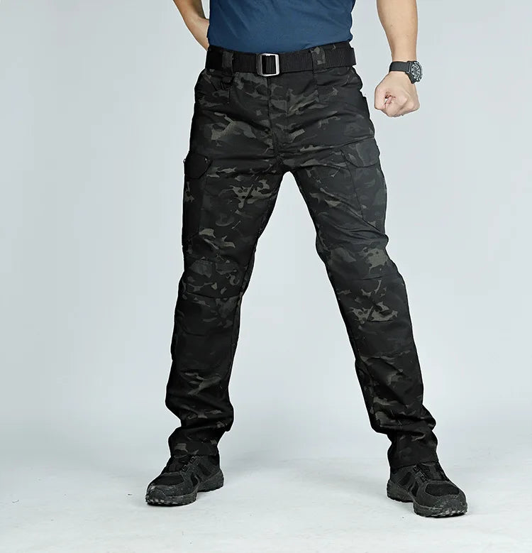 Tactical Cargo Pants Men Combat Outdoor Hiking Work Joggers Lightweight Trousers Male Elasticity Multiple Pockets Resistant Pant