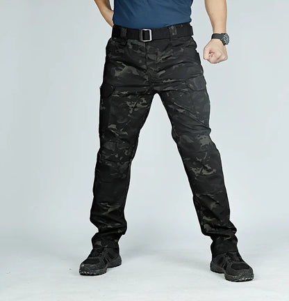 Tactical Cargo Pants Men Combat Outdoor Hiking Work Joggers Lightweight Trousers Male Elasticity Multiple Pockets Resistant Pant