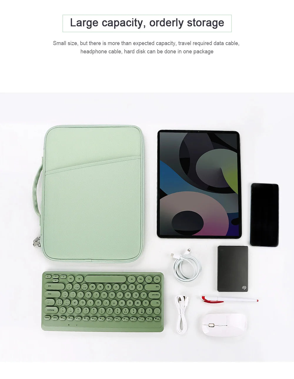 Sleeve Case For iPad 10th 9th Generation Pro 12 9 Shockproof Cover for Air 5/4 MiPad 5 Pro 11 12.4 Bag For Macbook Matepad 12.6