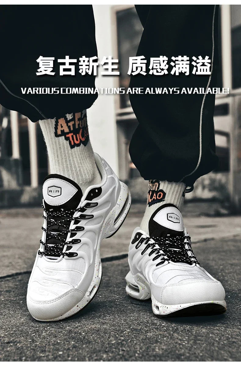 New Men's Air Cushion Running Shoes Designer Footwear Luxury Shoes Male Fitness Jogging Sneakers Basketball Antiskid Mens Tennis