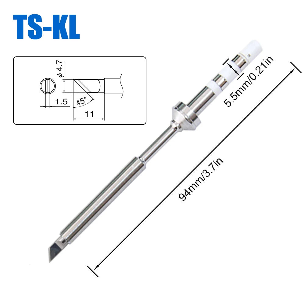 Pine64 TS100 TS101 Soldering Iron Tips Replacement Various Models of Pinecil V2 Electric Soldering Iron Tip TS Series BC2 ILS