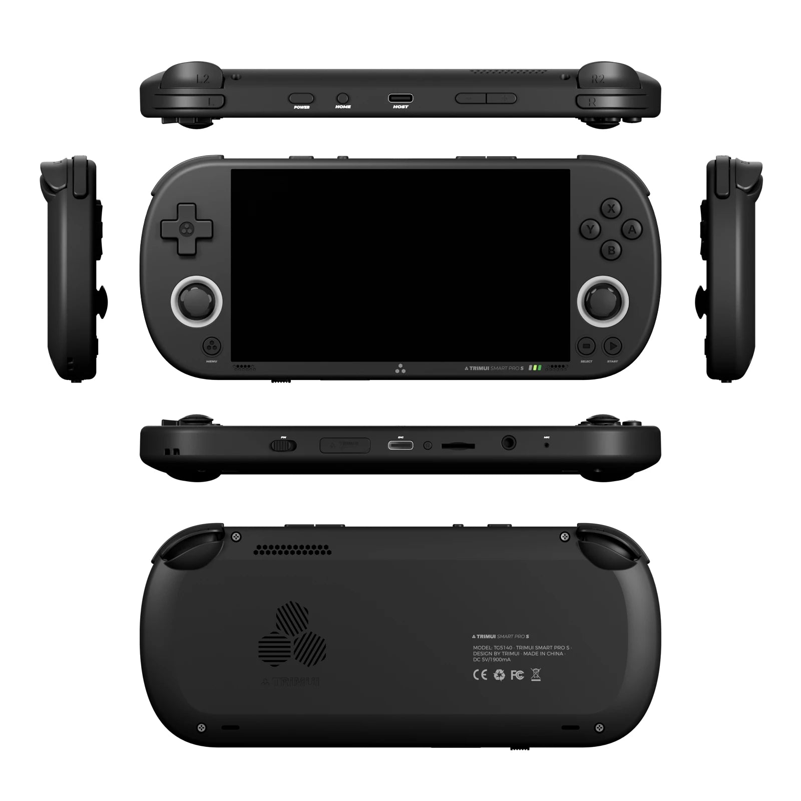 TRIMUI SMART PRO S Handheld Game Console 4.96''IPS Screen Allwinner A523 Processor Hall Joystick RGB Lighting TG5050 Game Player